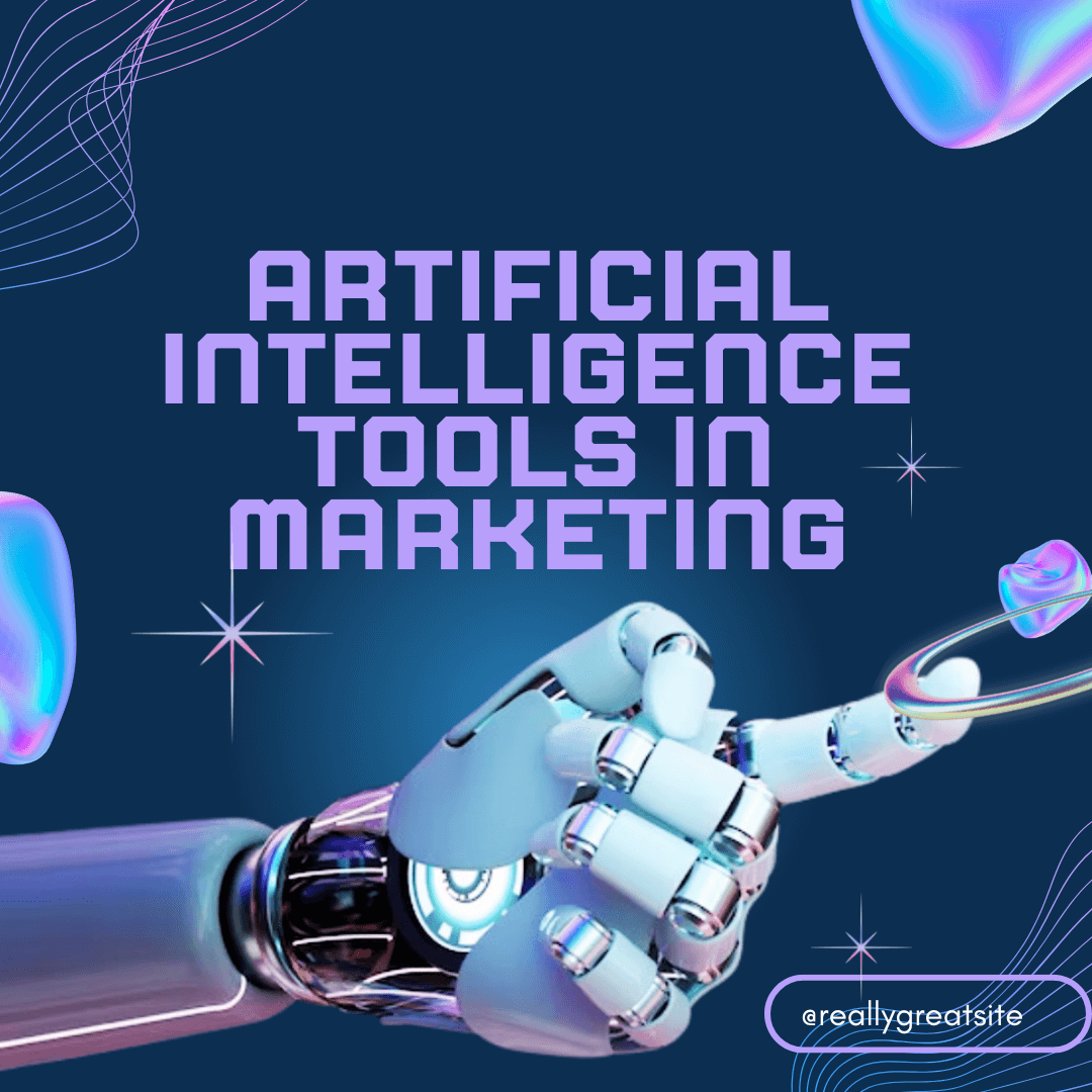 Marketer using AI digital marketing tools on laptop to optimize campaign performance and analyze real-time data.